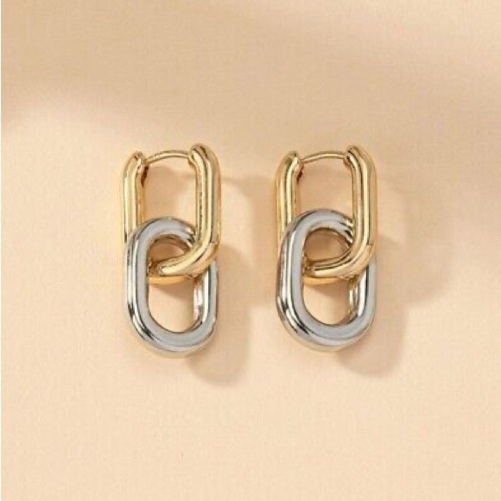 Chain drop earrings  #101